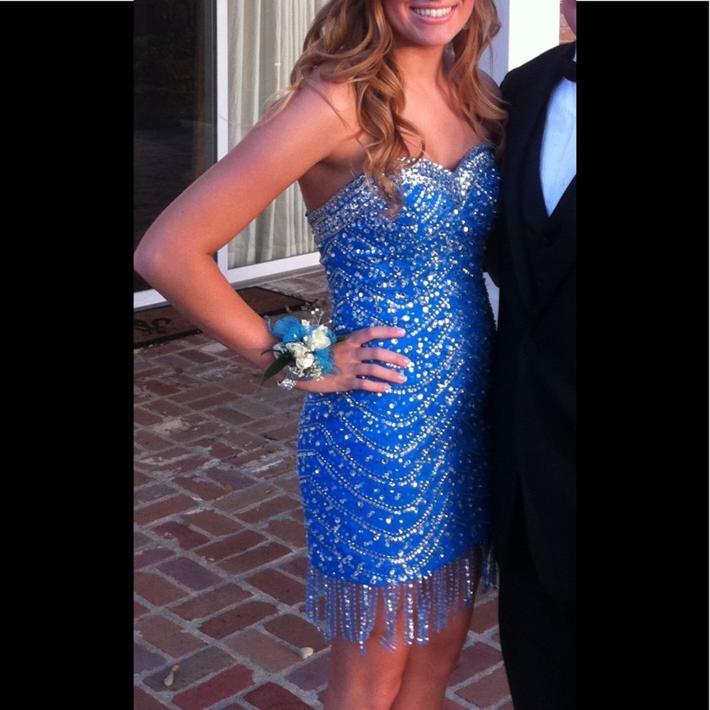 Beaded Mari Lee homecoming/prom dress!